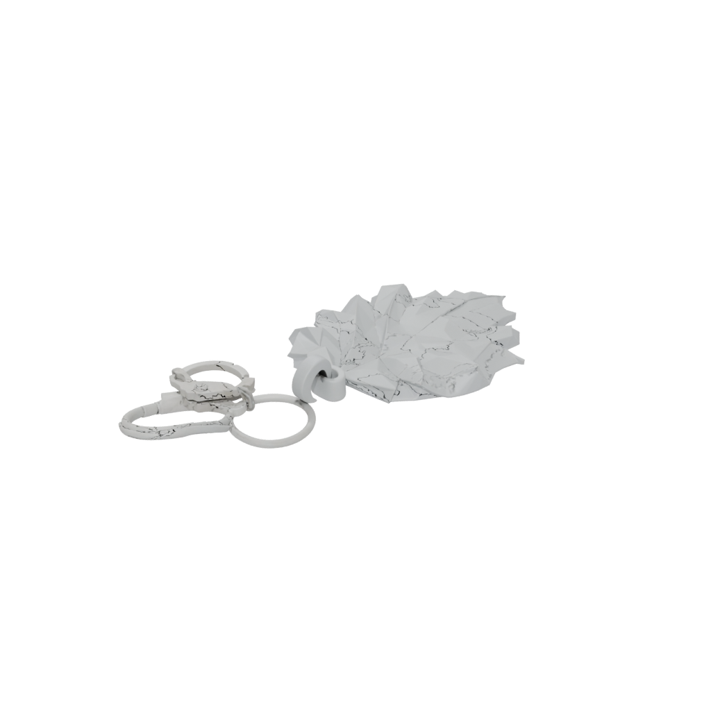 Low-Poly Leaf Charm
