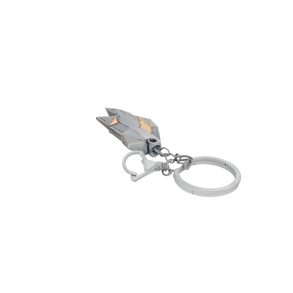 Low-Poly Lightning Bolt Charm
