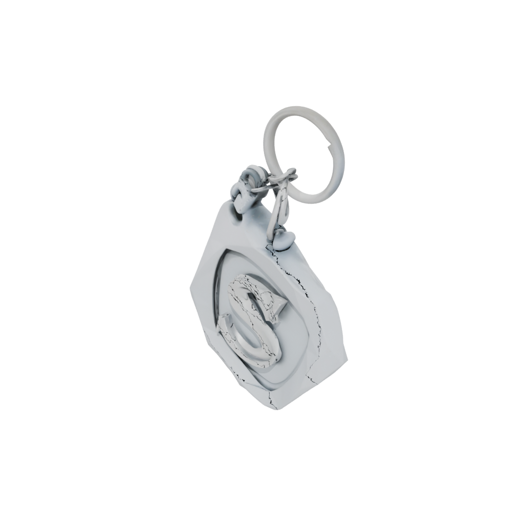 Low-Poly Monogram Initial S