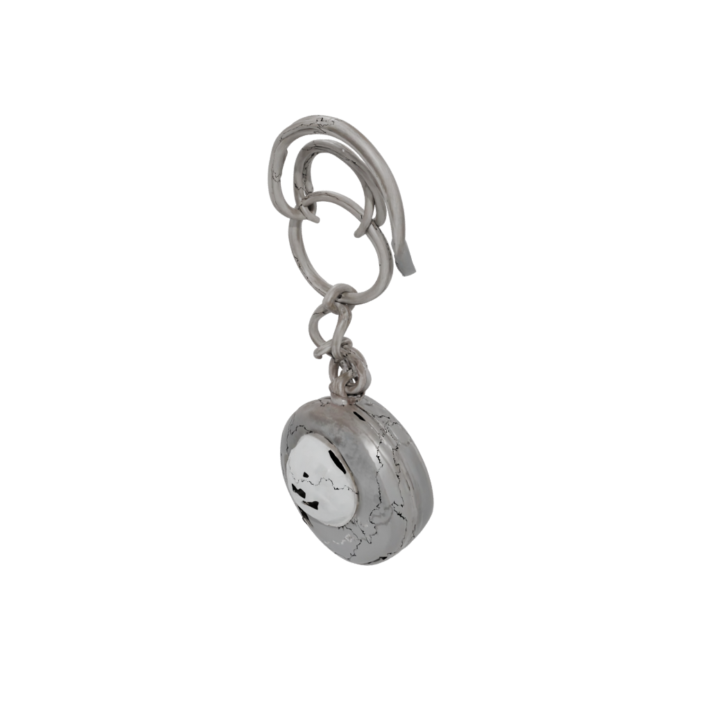 Low-Poly Moon Crescent Charm
