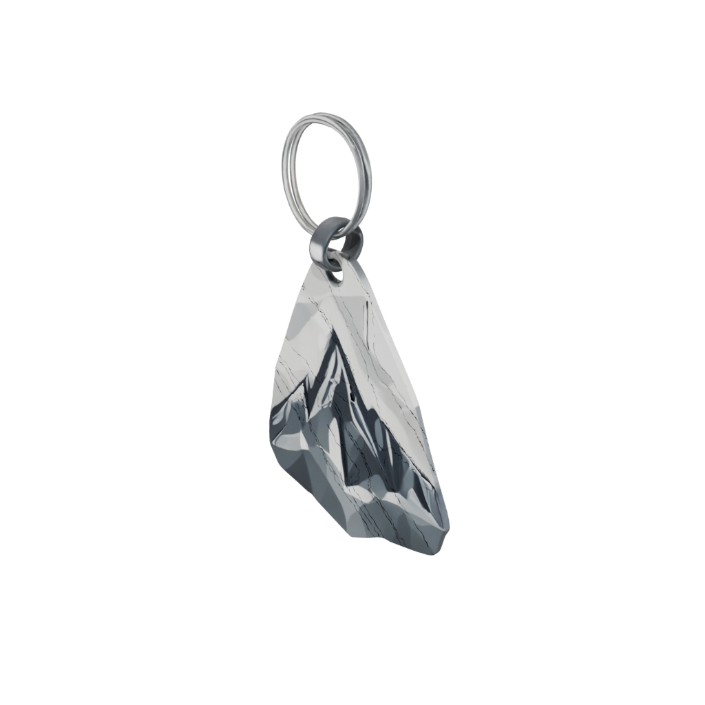 Low-Poly Mountain Peak Charm