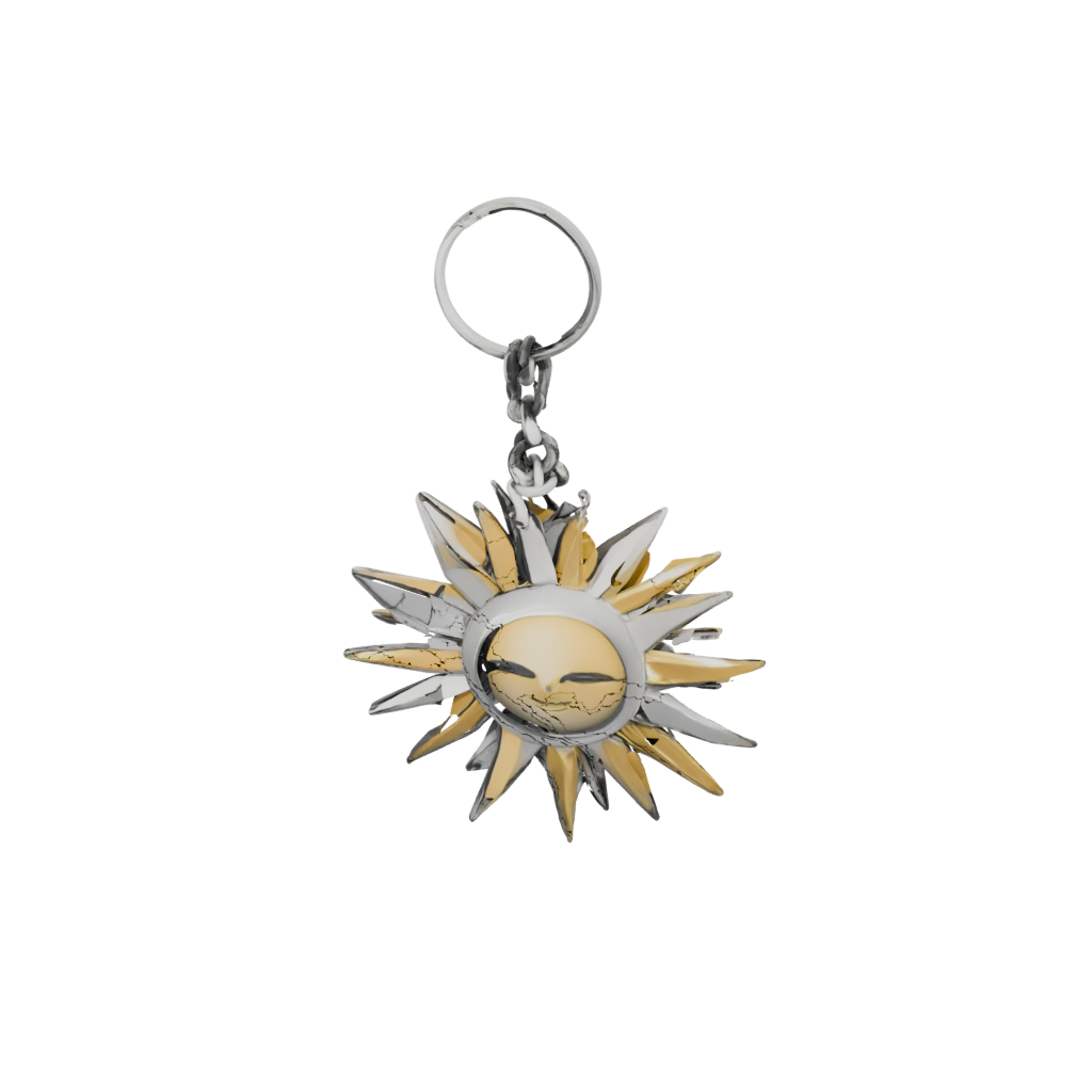Low-Poly Sun Charm