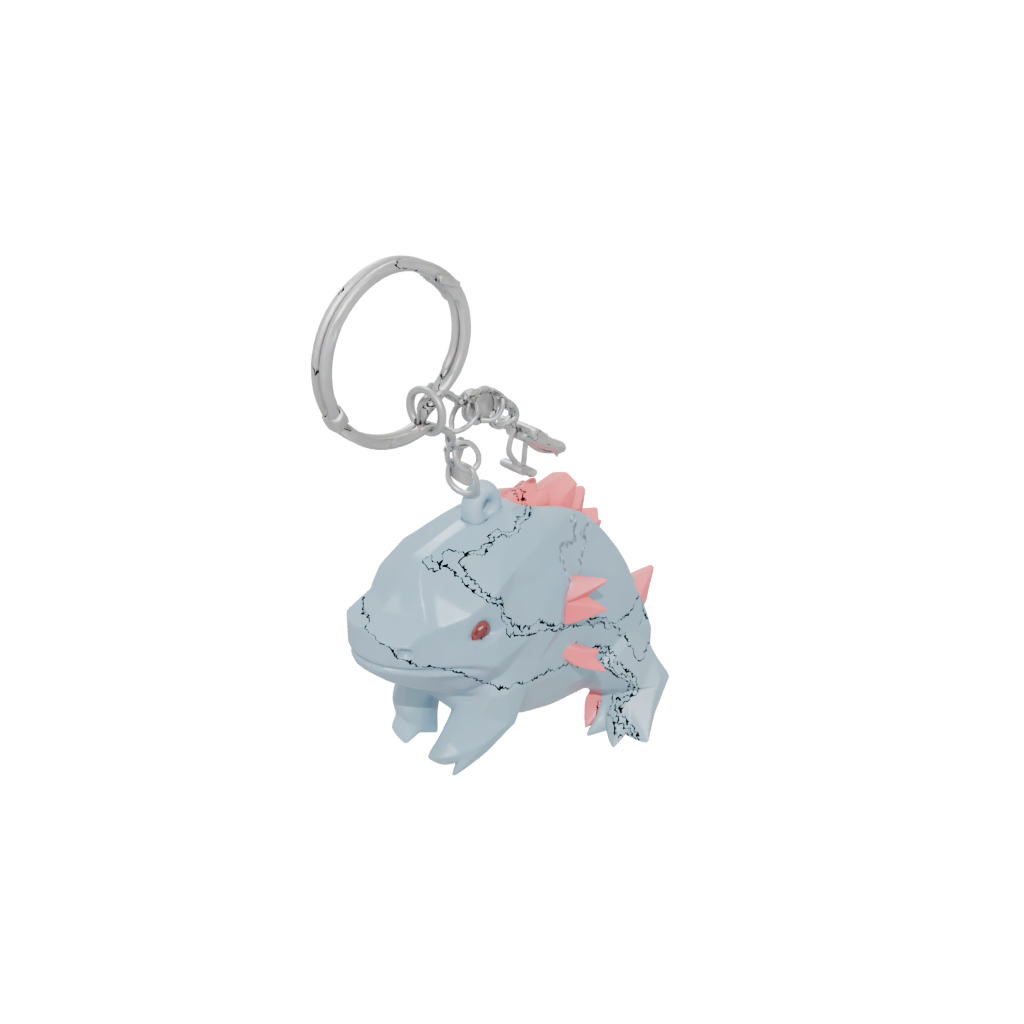 Low-Poly Tiny Axolotl Charm