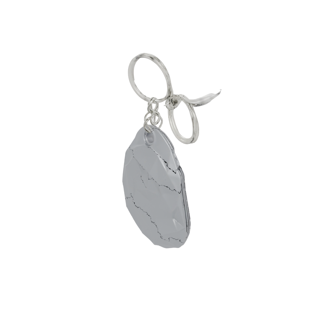 Low-Poly Wave Charm
