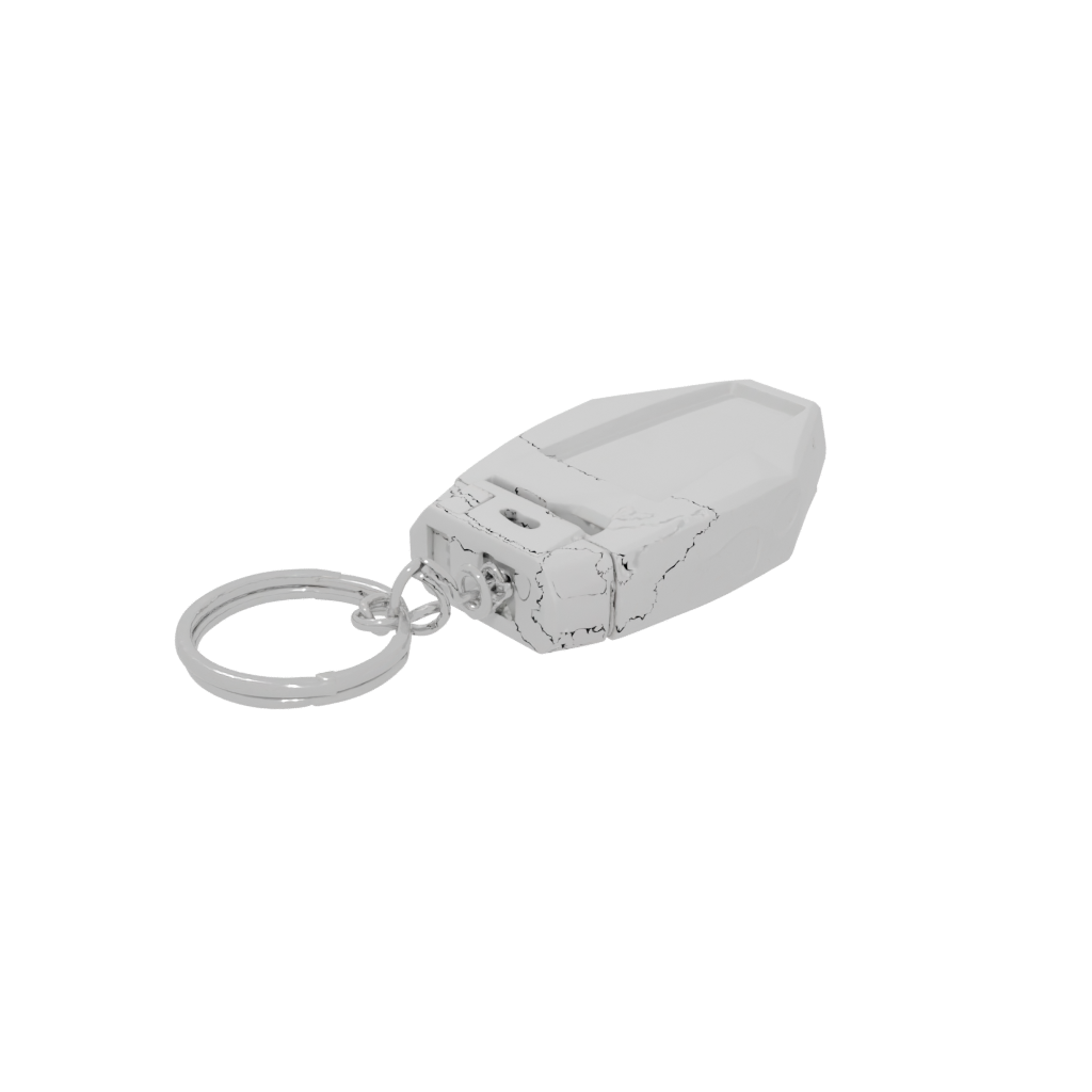 Low-Poly Whistle Keyfob