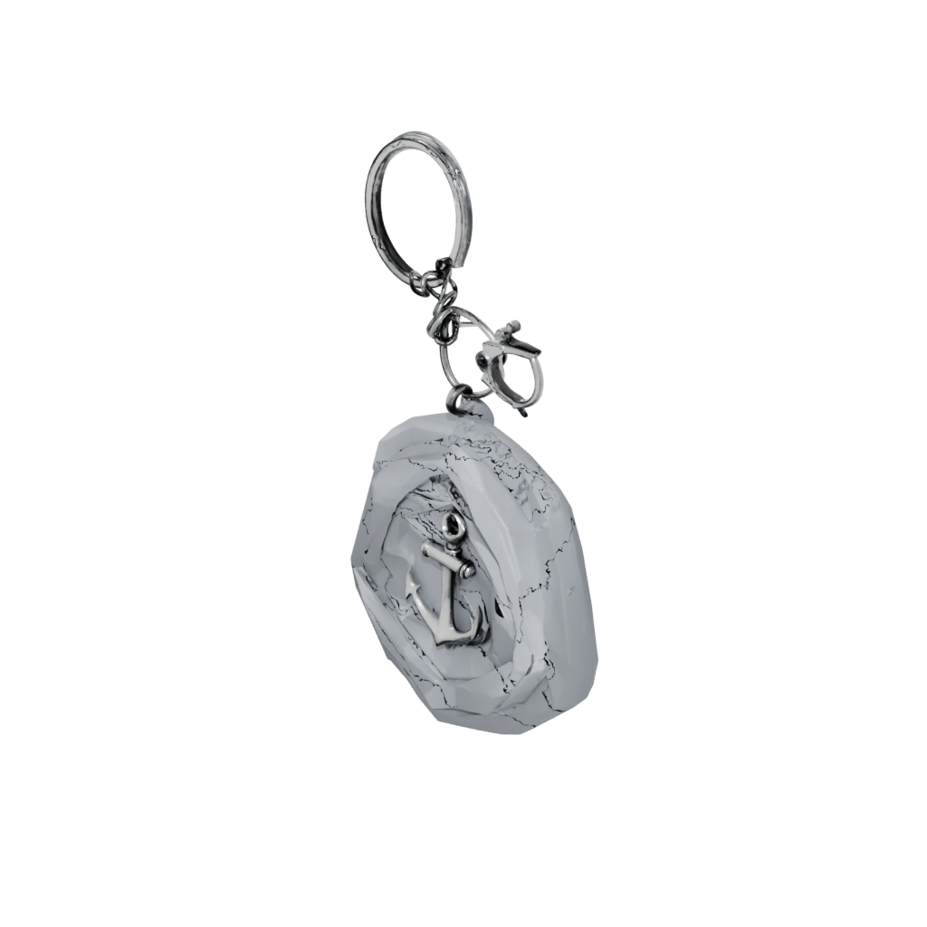 Low-Poly Layered Anchor Charm