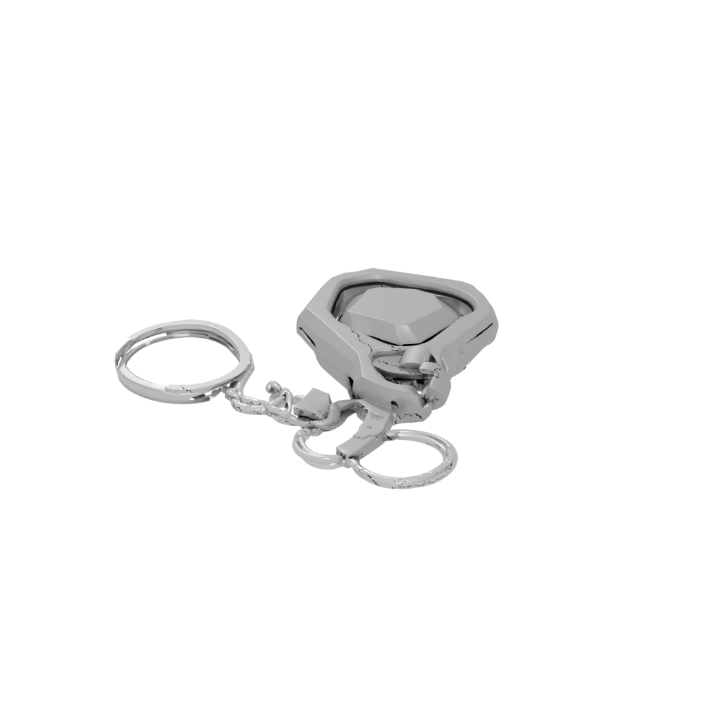 Low-Poly Layered Carabiner Clip
