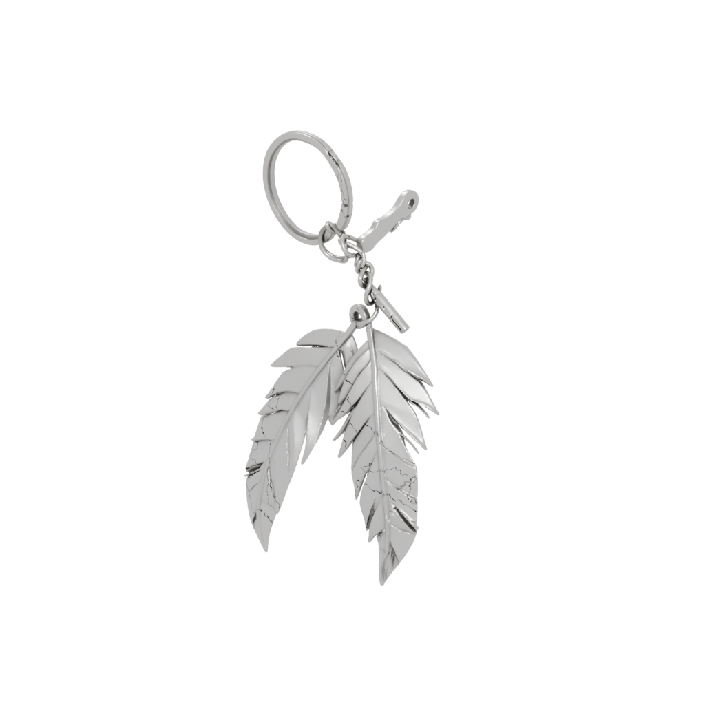 Low-Poly Layered Feather Charm