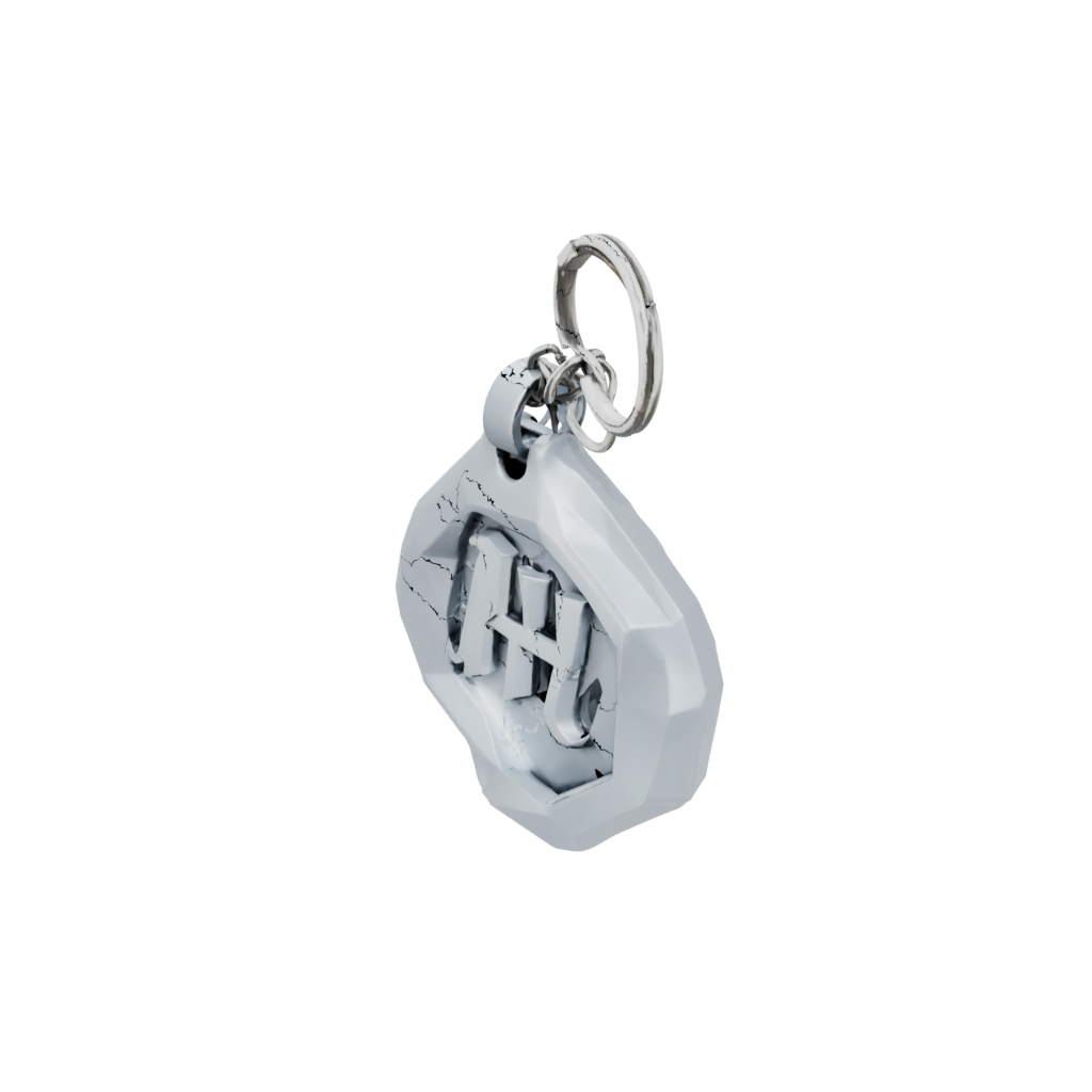 Low-Poly Layered Monogram Initial H