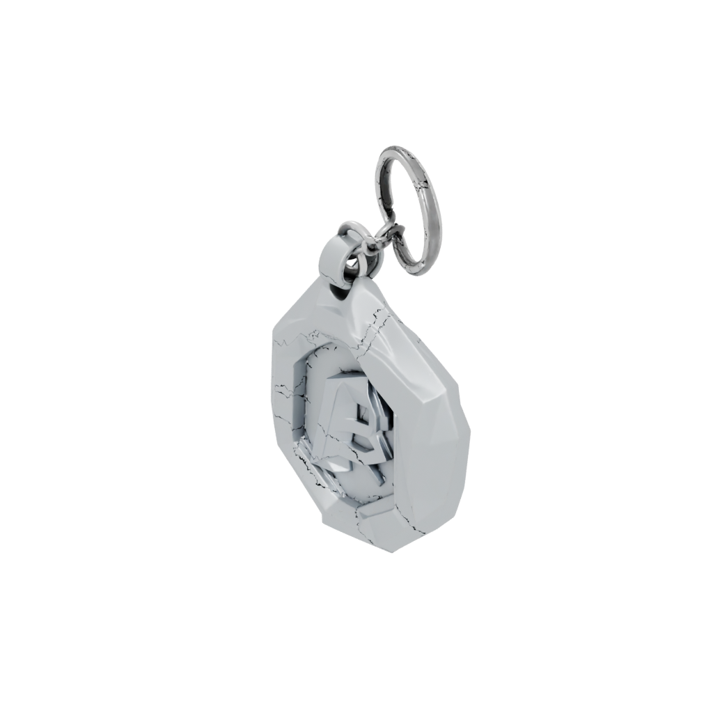 Low-Poly Layered Monogram Initial I