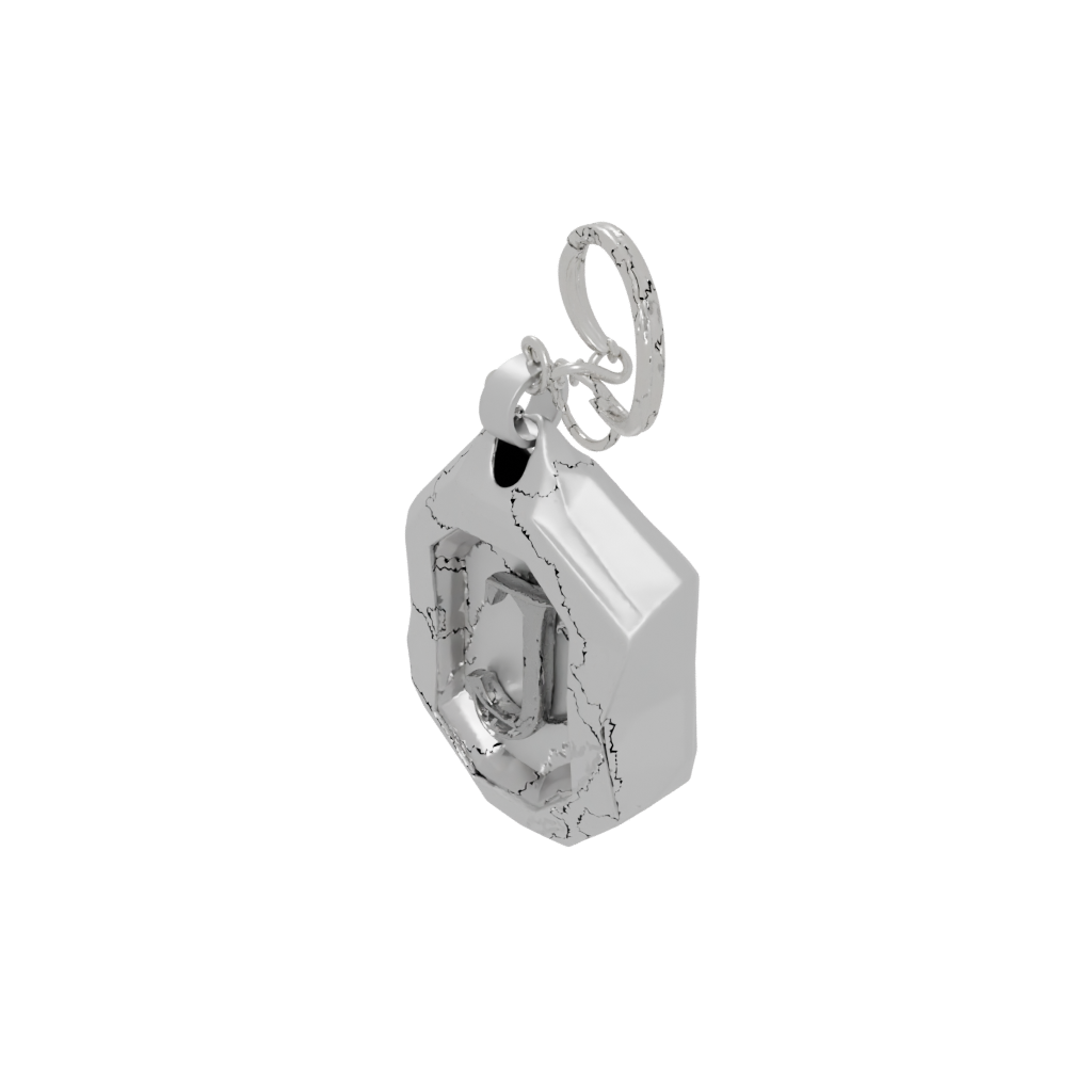 Low-Poly Layered Monogram Initial J