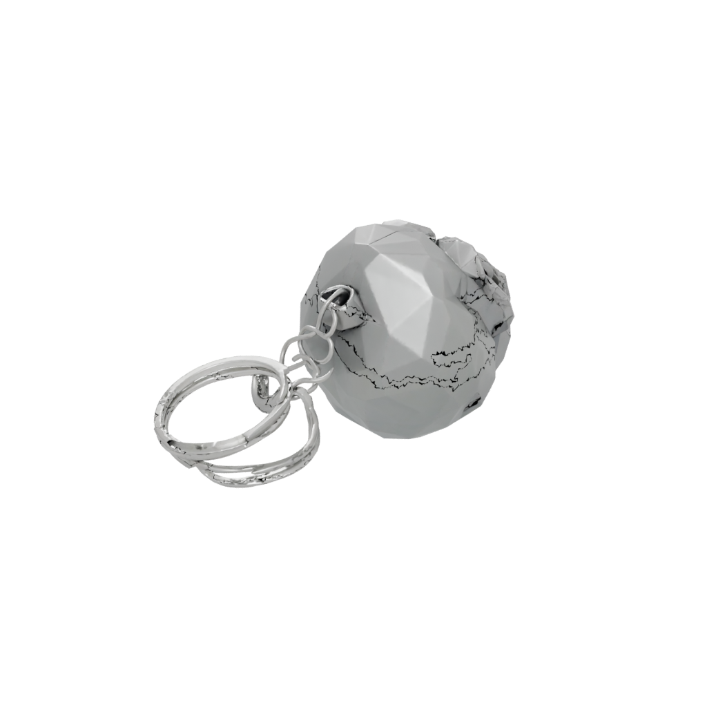 Low-Poly Layered Skull Charm