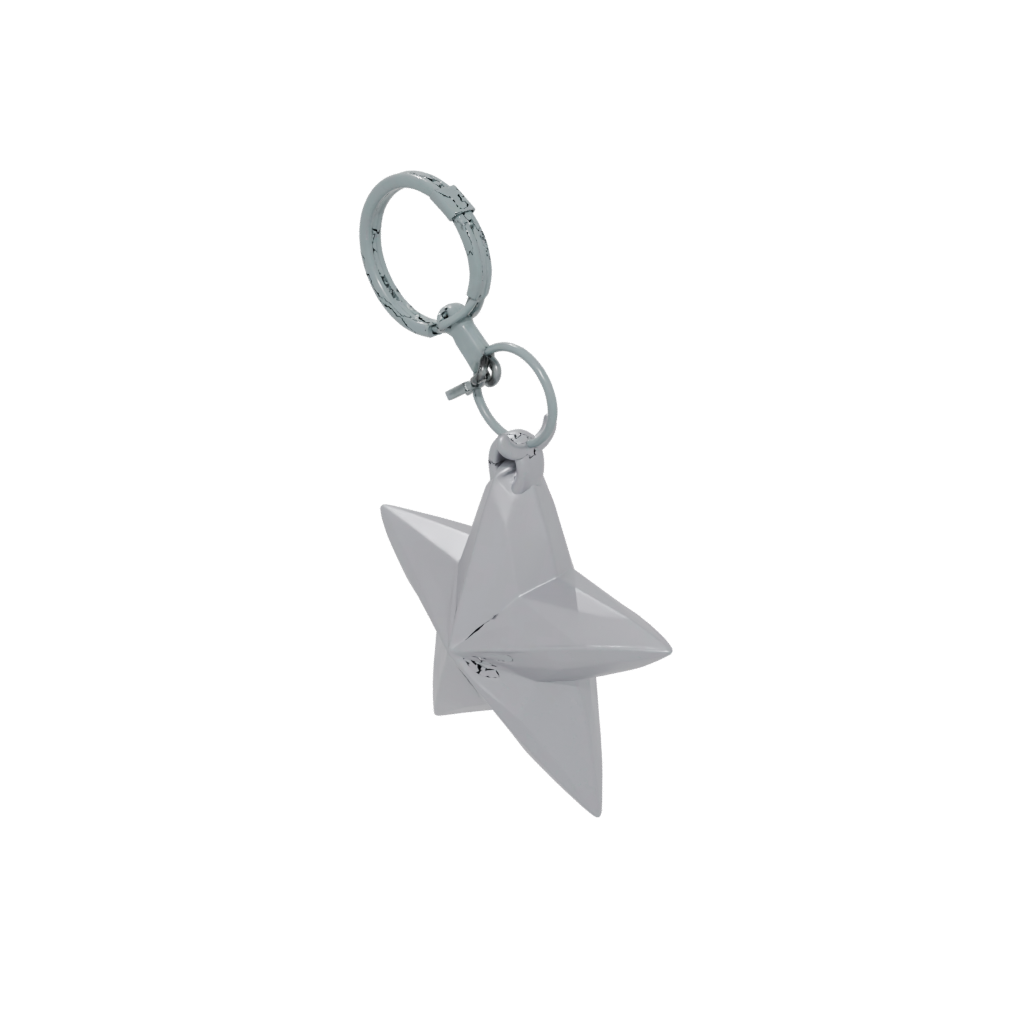 Low-Poly Layered Star Charm