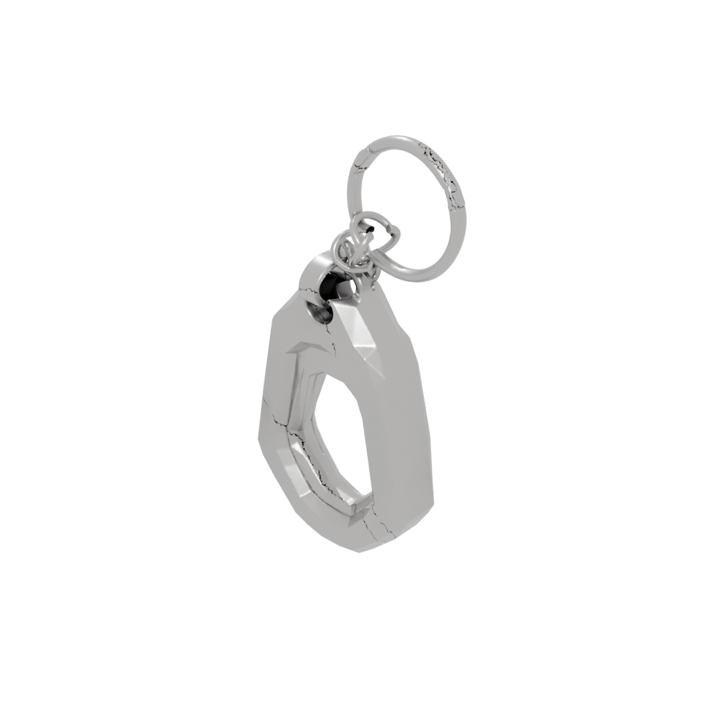 Low-Poly Outline Bottle Opener Tag