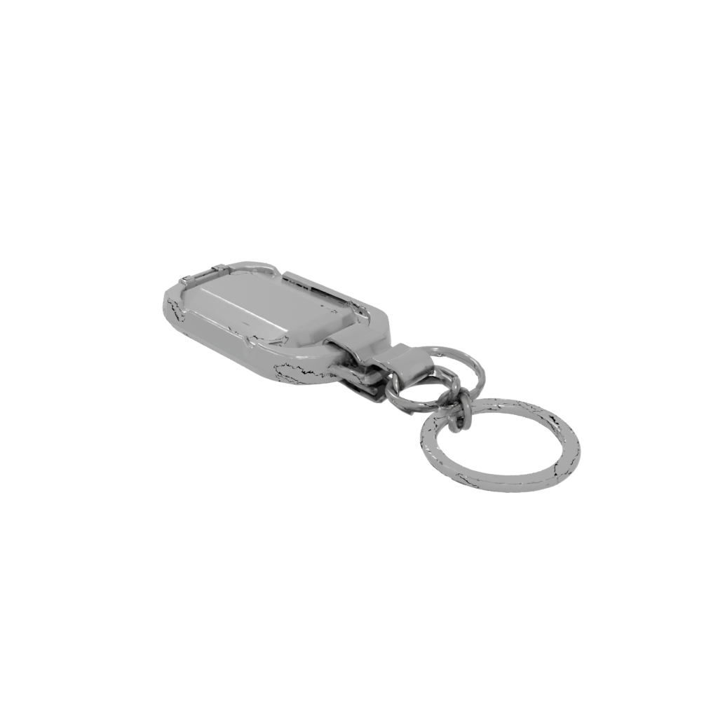 Low-Poly Outline Carabiner Clip
