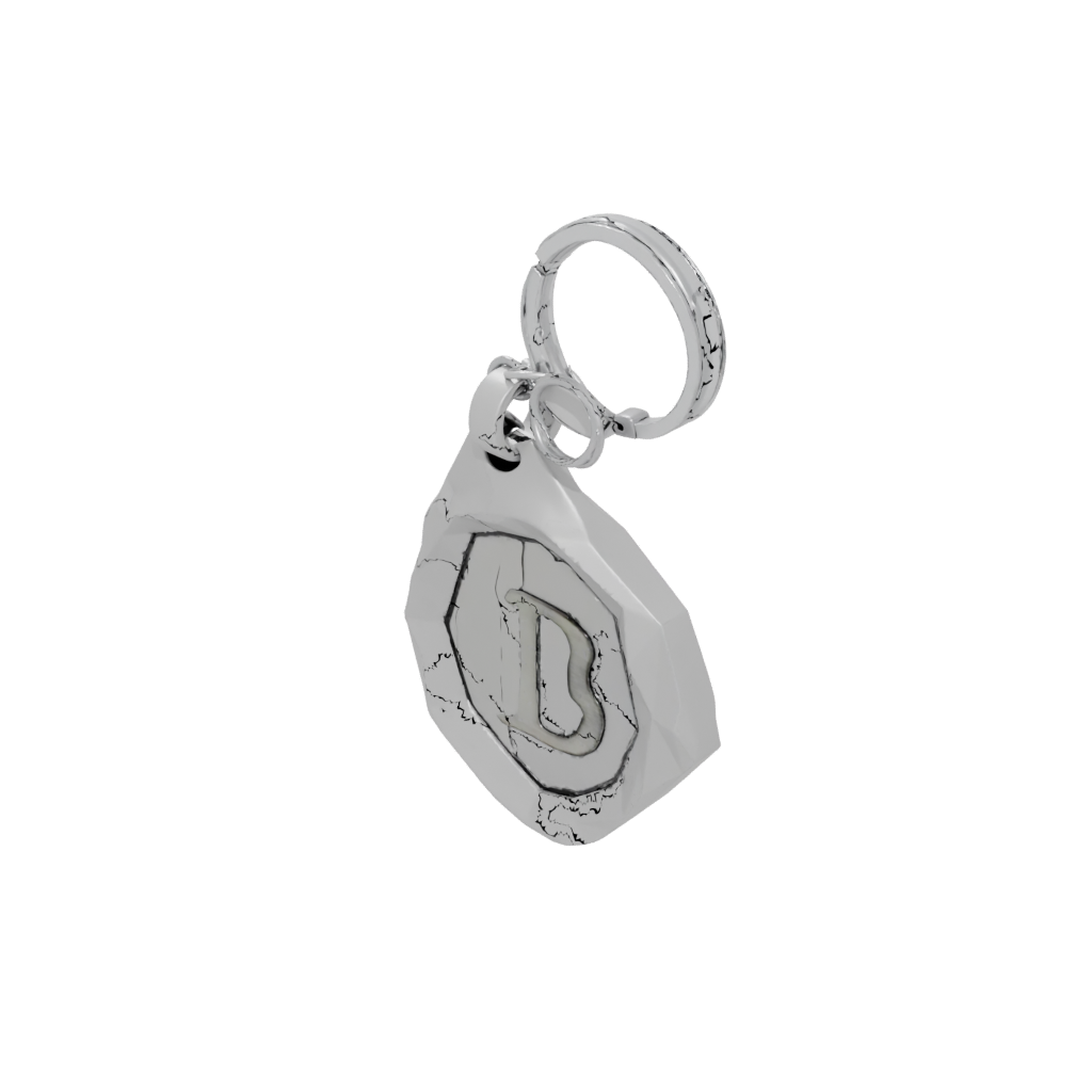 Low-Poly Outline Monogram Initial B