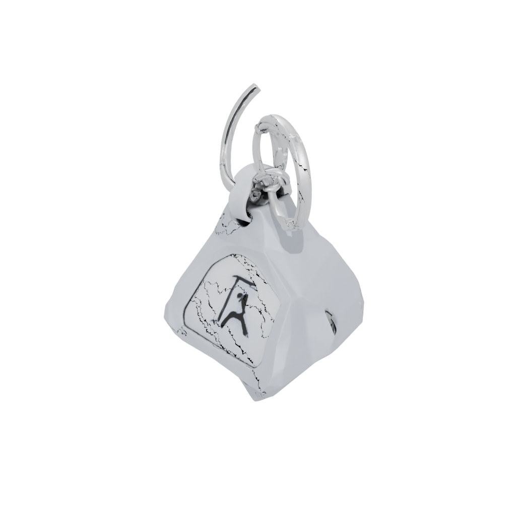 Low-Poly Outline Monogram Initial K