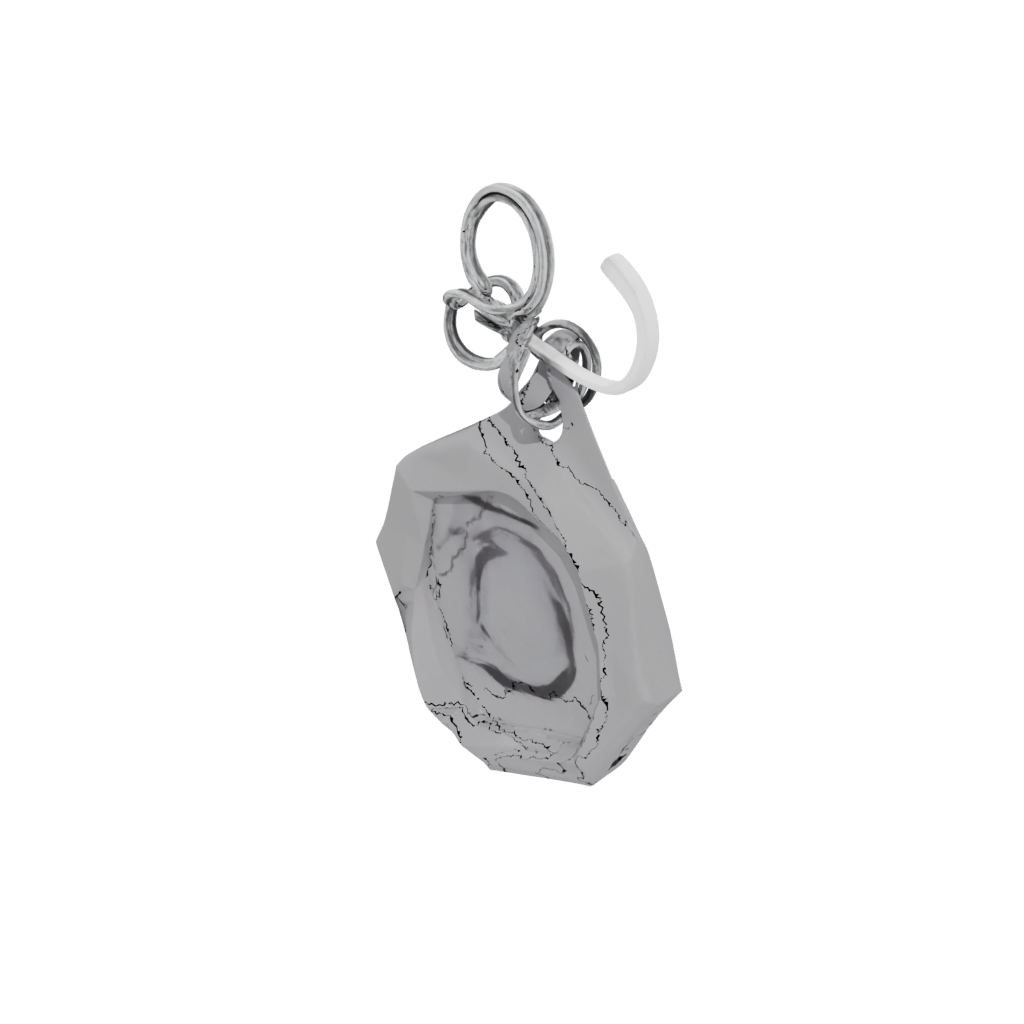 Low-Poly Outline Monogram Initial Q