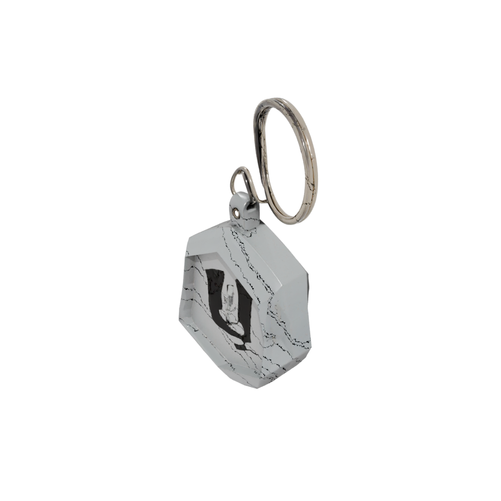 Low-Poly Outline Monogram Initial U