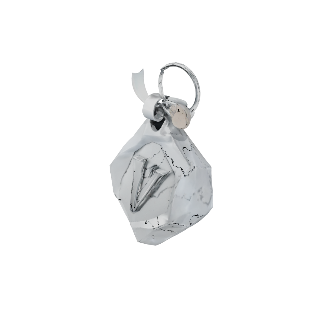 Low-Poly Outline Monogram Initial V
