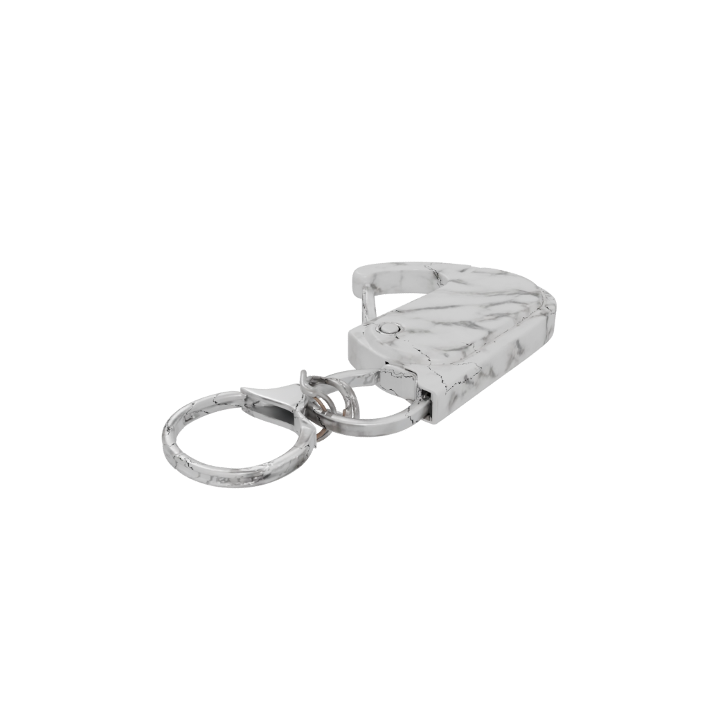 Marble 3D Carabiner Clip