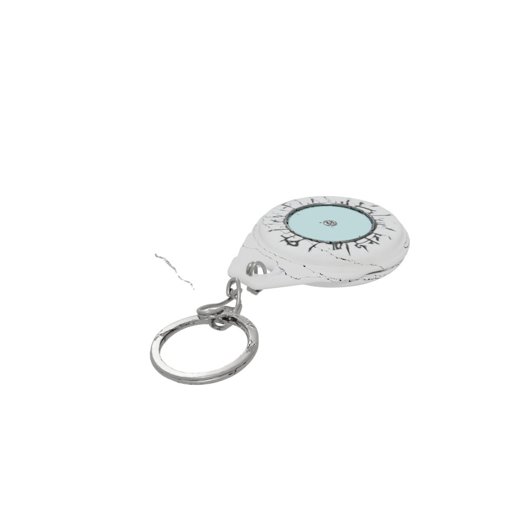 Marble 3D Compass Charm