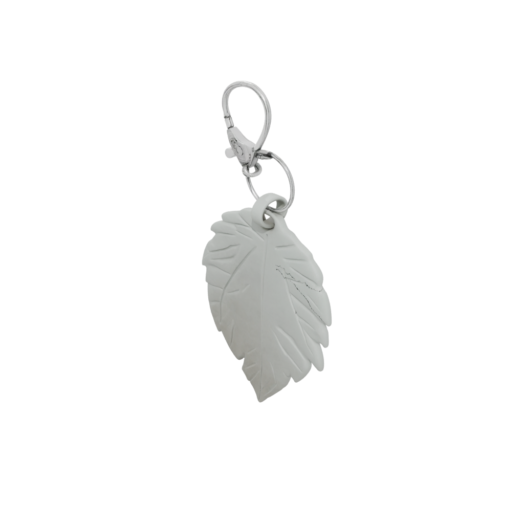Marble 3D Leaf Charm