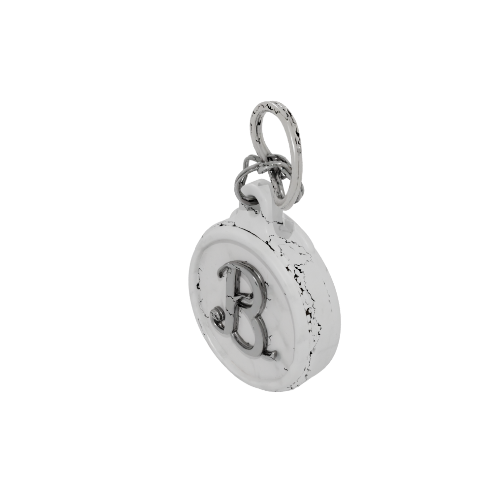 Marble 3D Monogram Initial B
