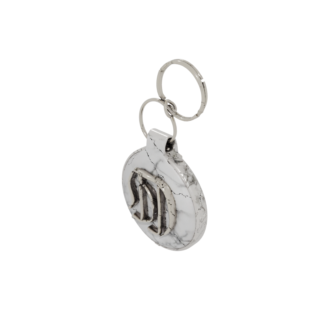 Marble 3D Monogram Initial D