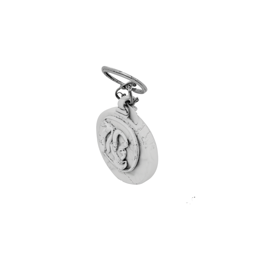Marble 3D Monogram Initial E