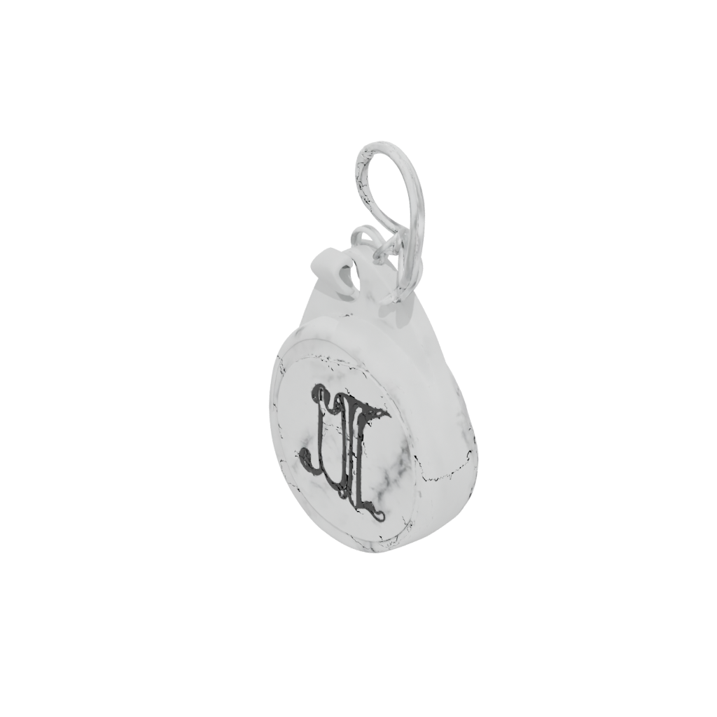 Marble 3D Monogram Initial J