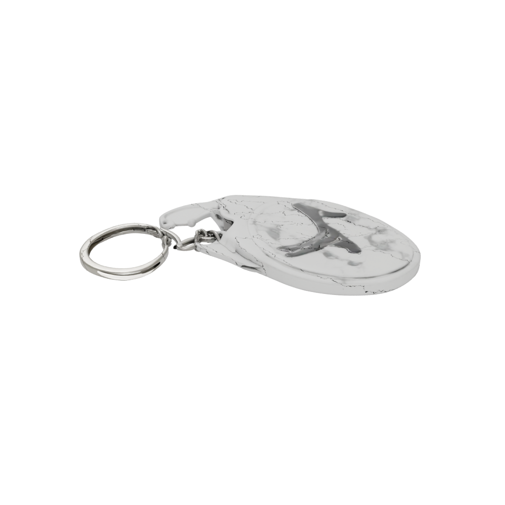 Marble 3D Monogram Initial K
