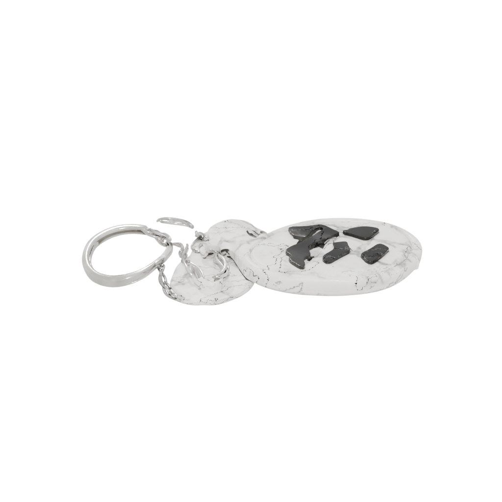 Marble 3D Monogram Initial M