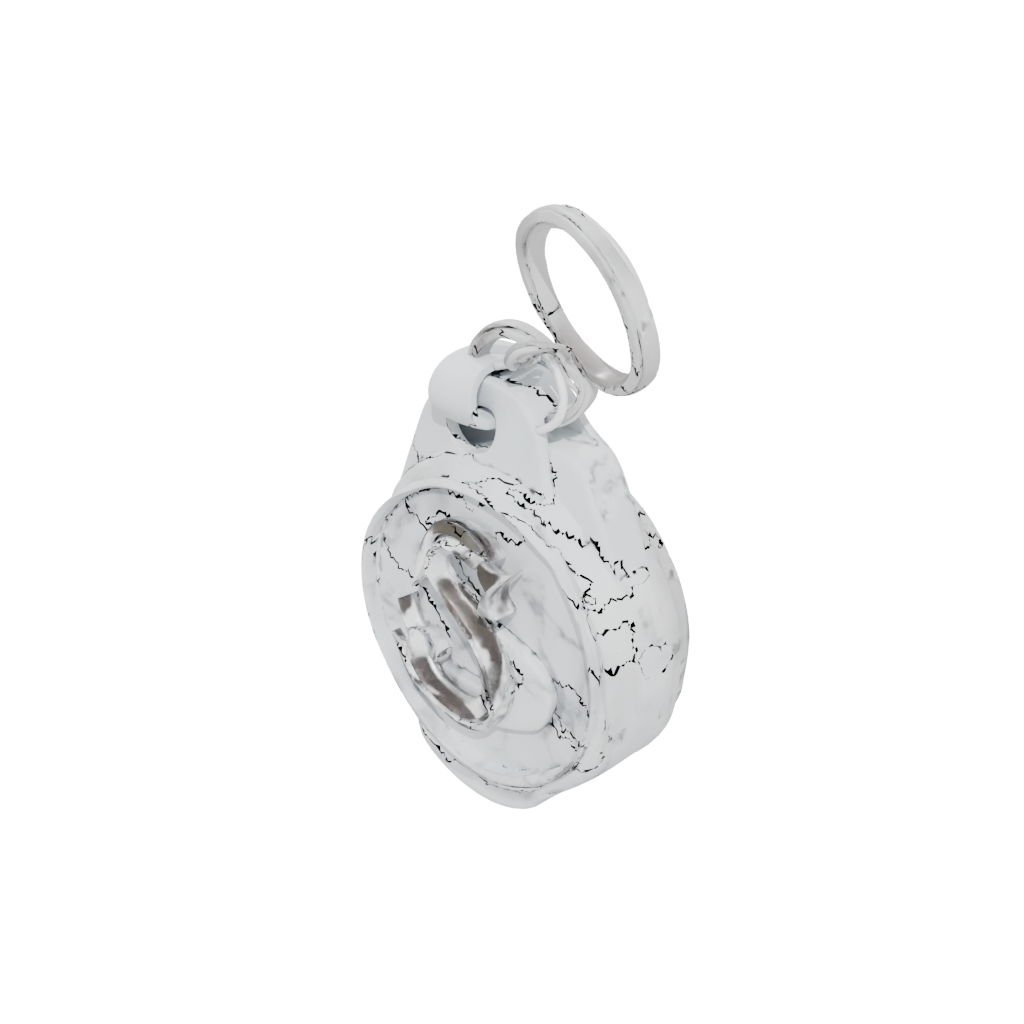 Marble 3D Monogram Initial S