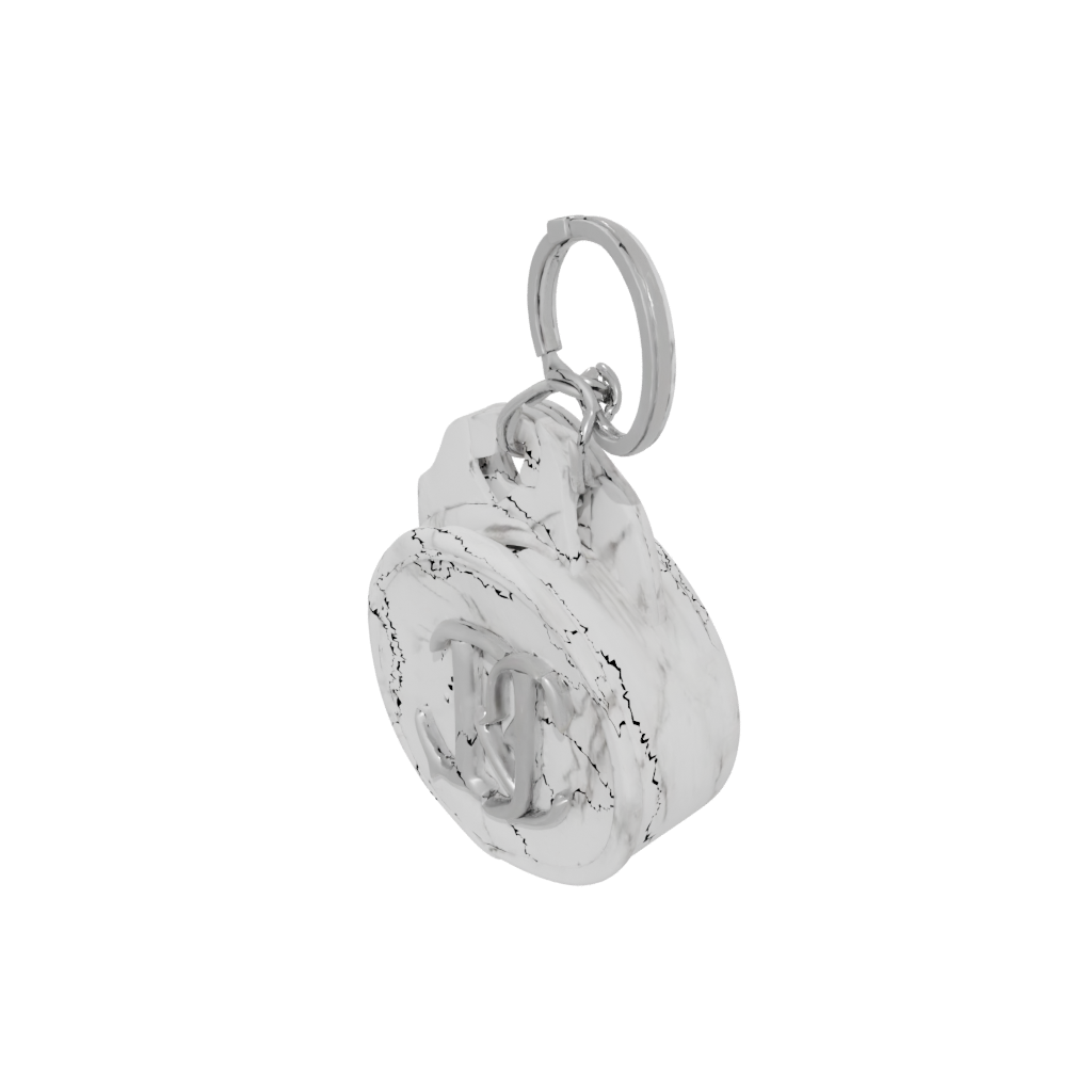 Marble 3D Monogram Initial T