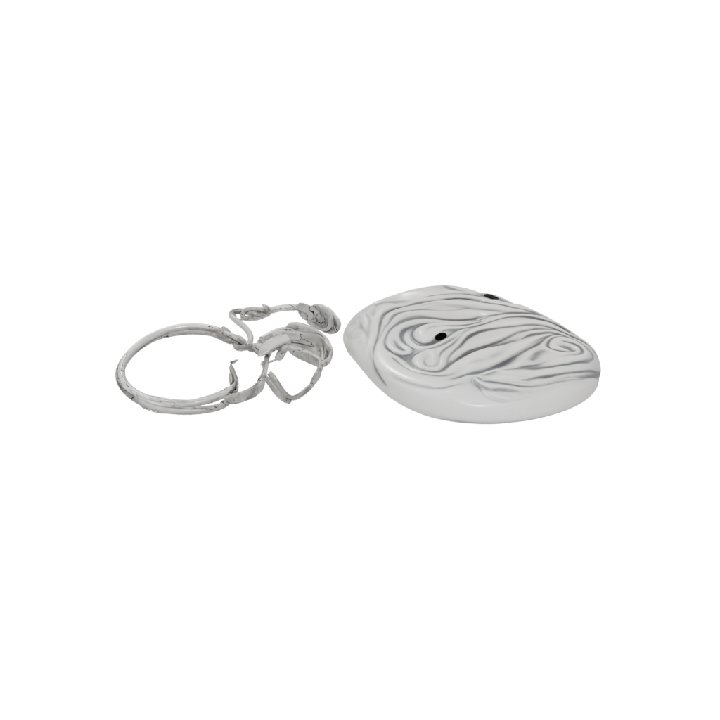 Marble 3D Wave Charm