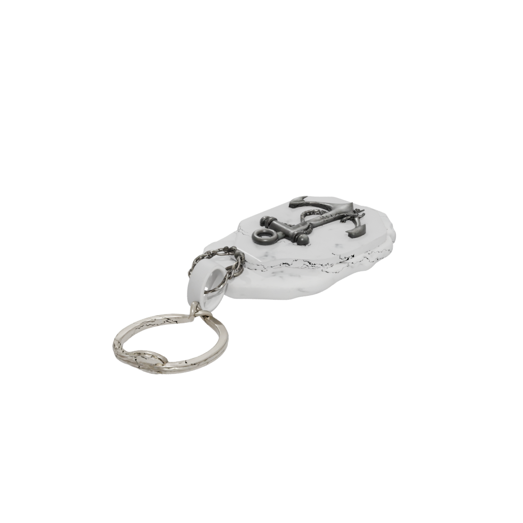 Marble Anchor Charm