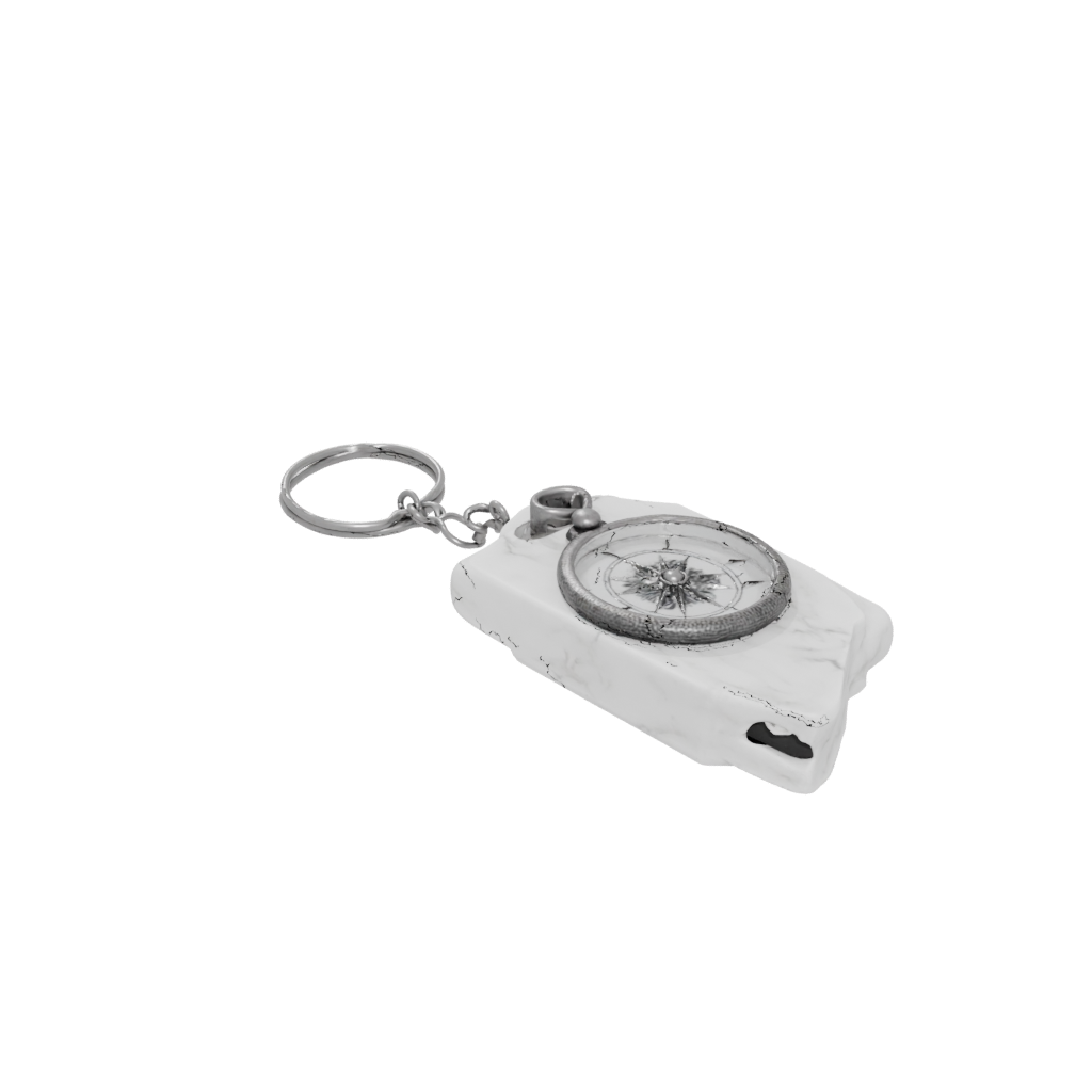 Marble Compass Charm
