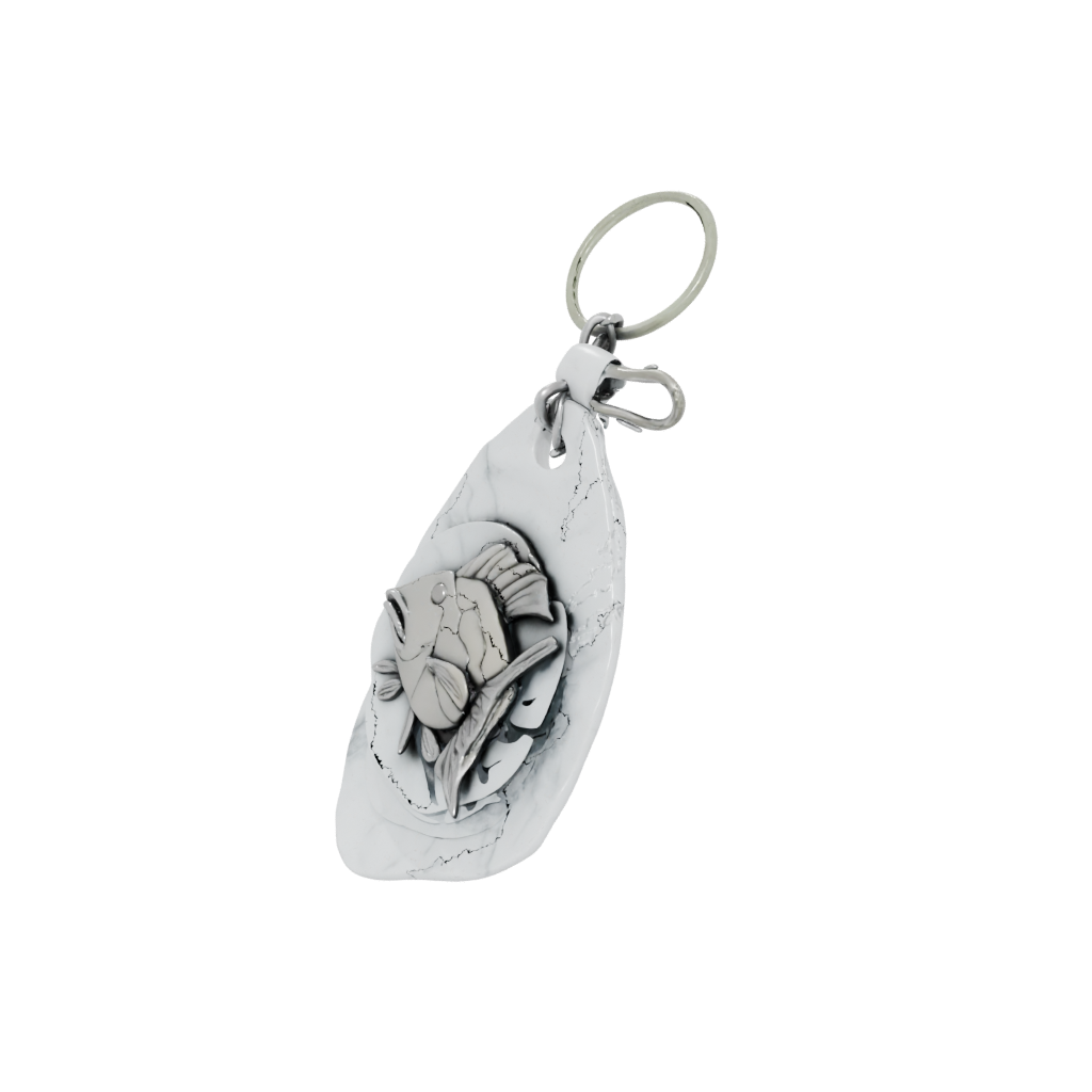 Marble Fish Charm
