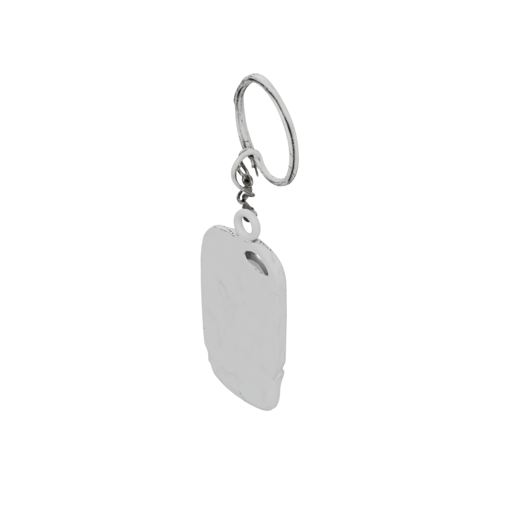 Marble Key Skeleton Charm