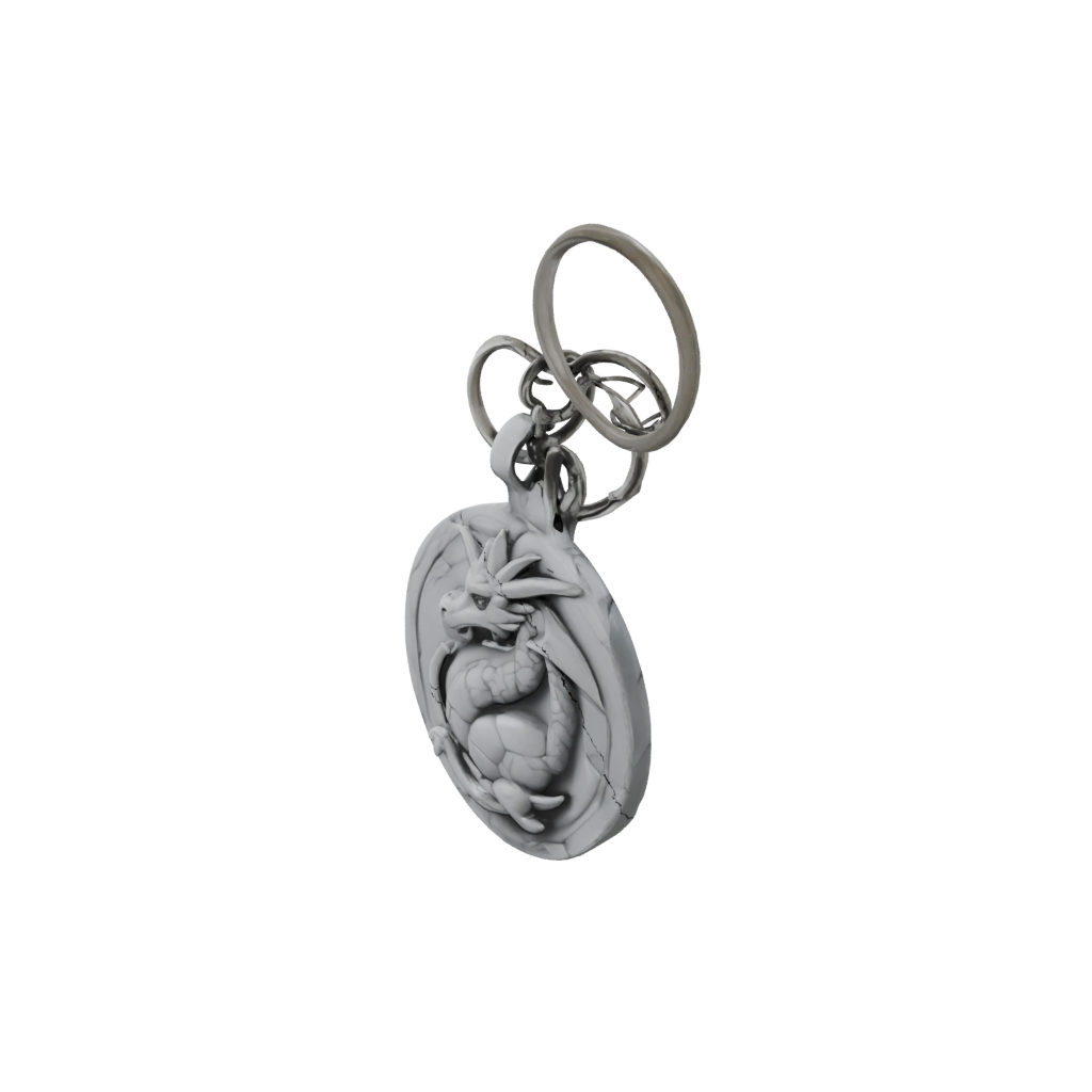 Marble Mini Dragon Charm