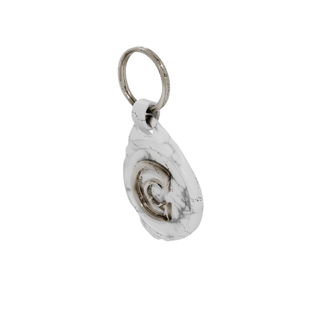 Marble Monogram Initial C