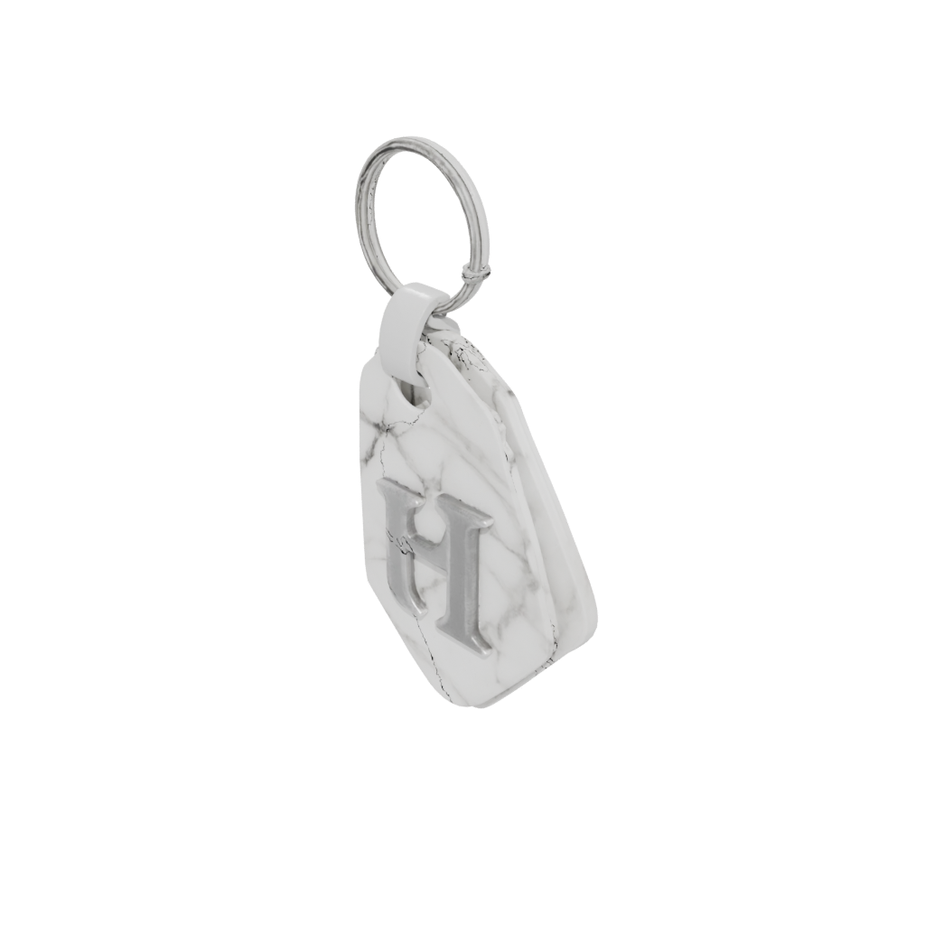 Marble Monogram Initial H