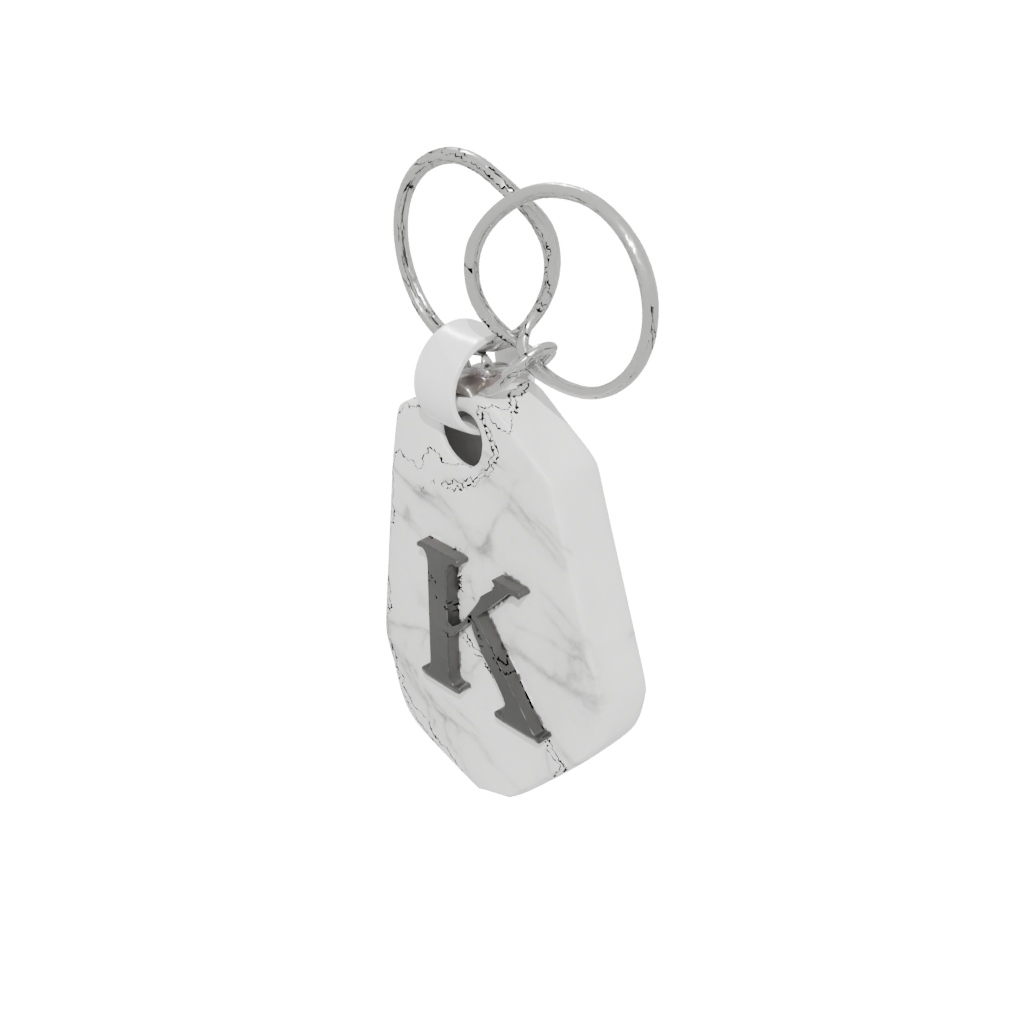 Marble Monogram Initial K