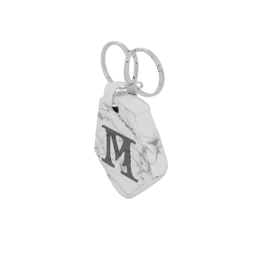 Marble Monogram Initial M