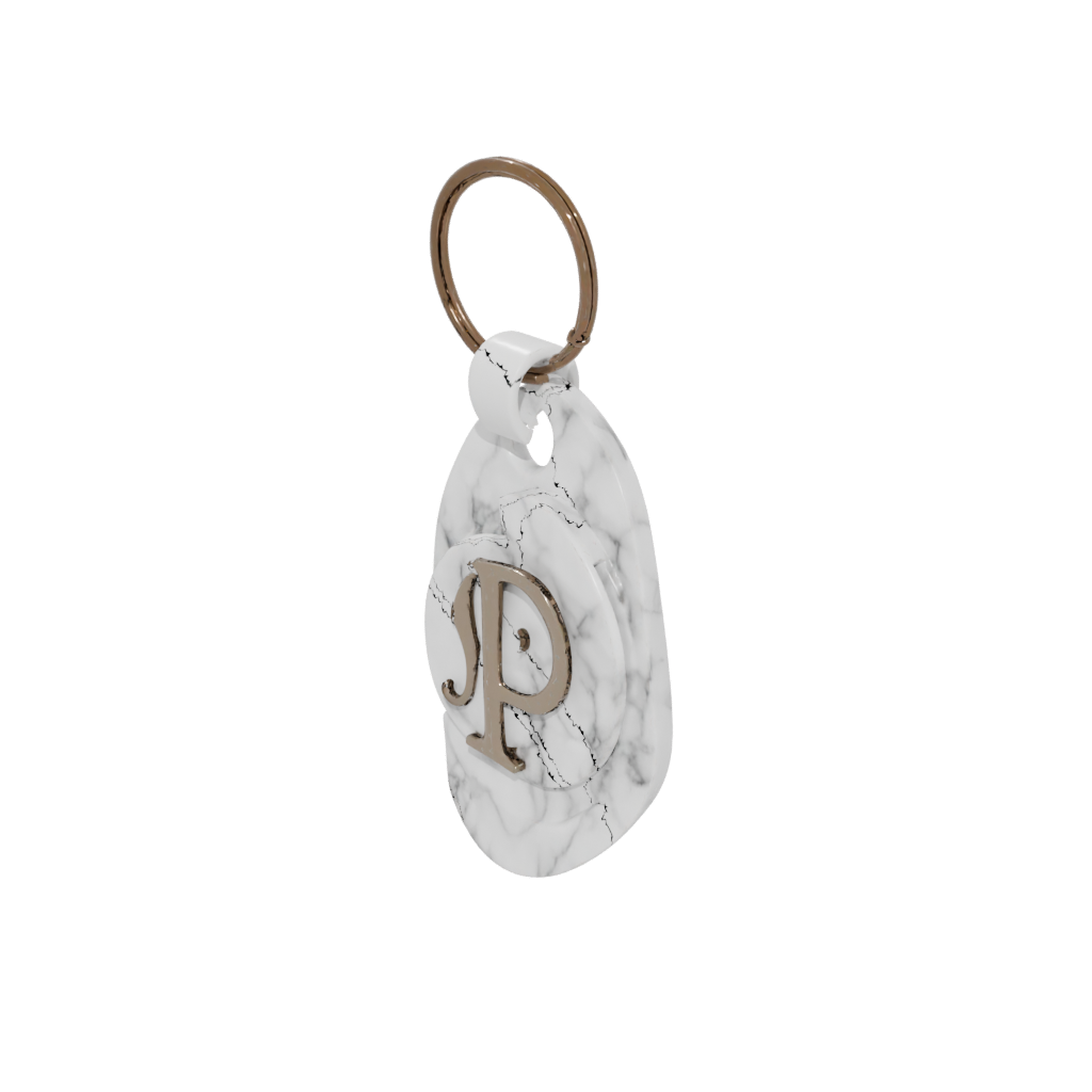 Marble Monogram Initial P