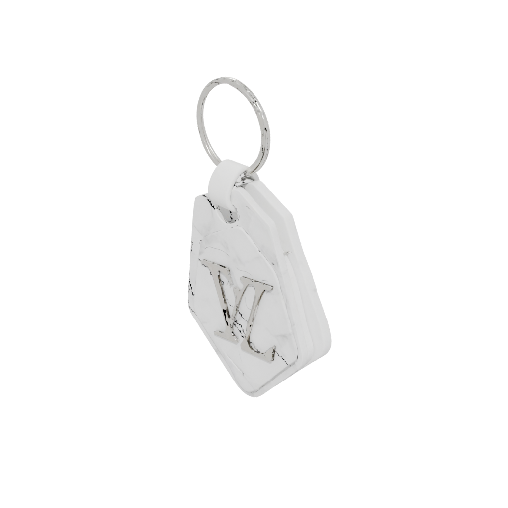 Marble Monogram Initial V
