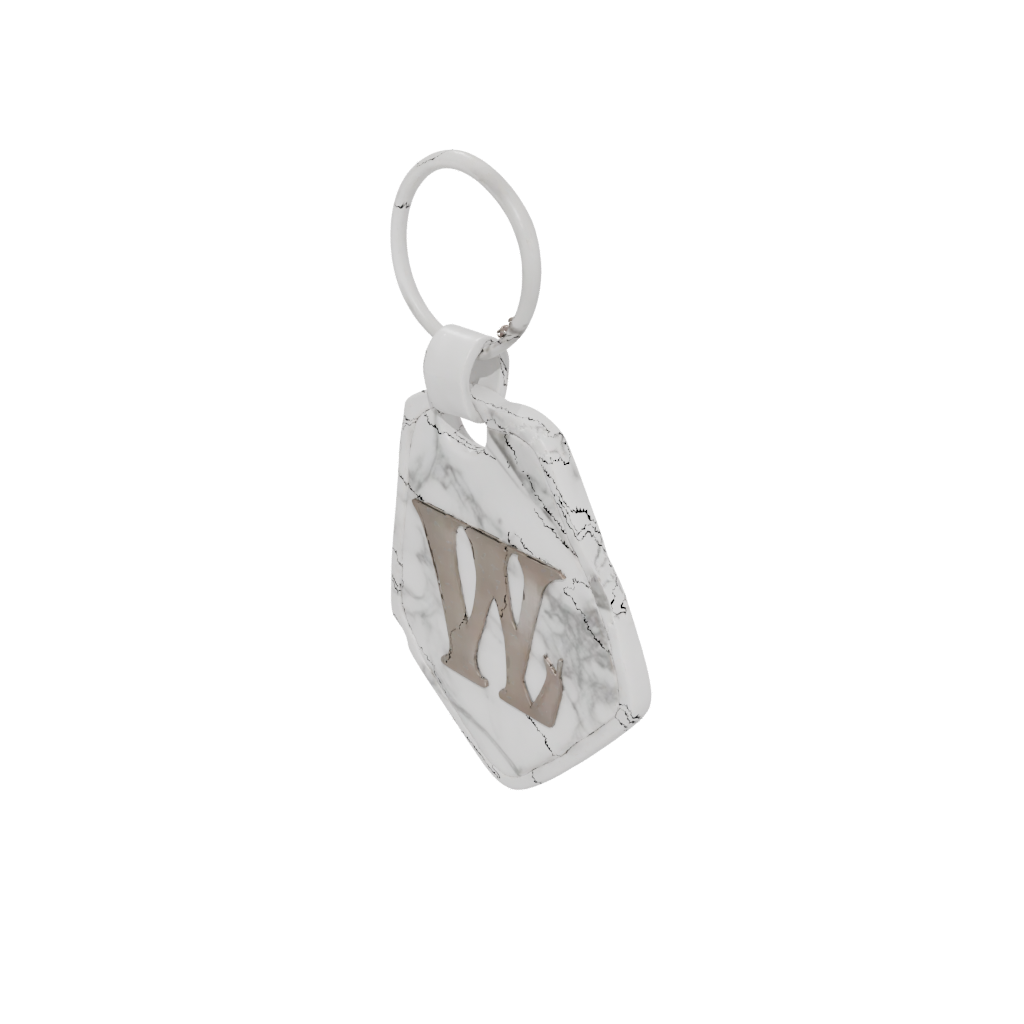 Marble Monogram Initial W