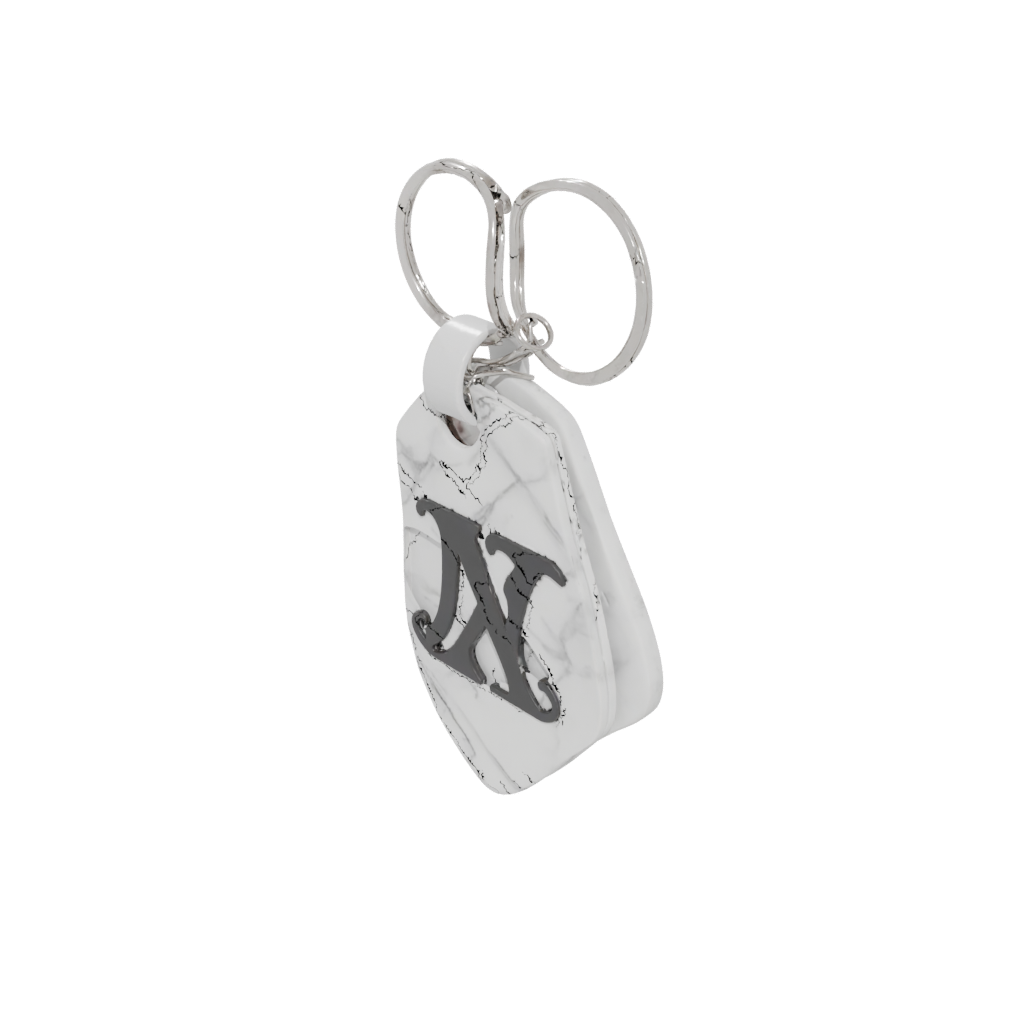 Marble Monogram Initial X