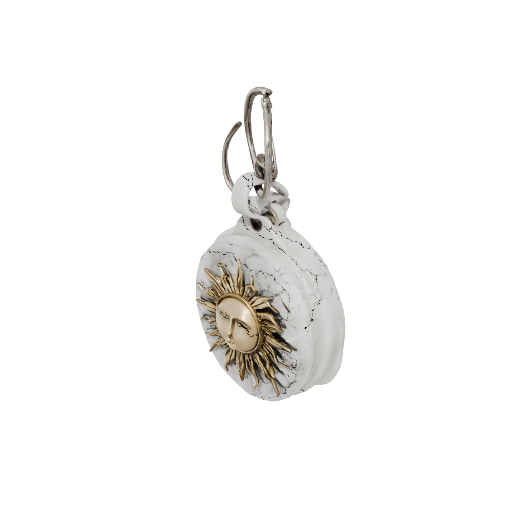 Marble Sun Charm